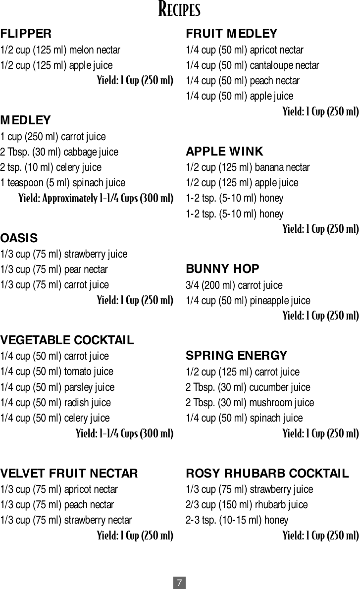 Page 7 of 11 - Oster Oster-3165-Users-Manual- 3165 Juice Extractor  Oster-3165-users-manual