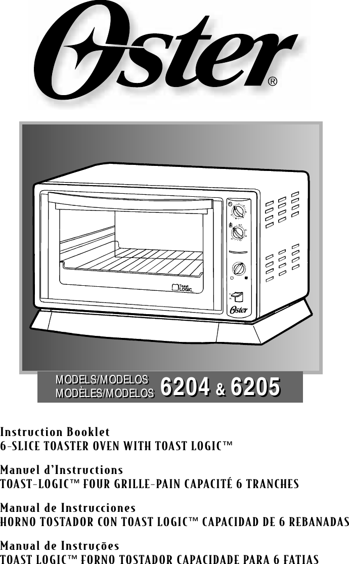 Oster 6204 Users Manual Toaster Oven IM