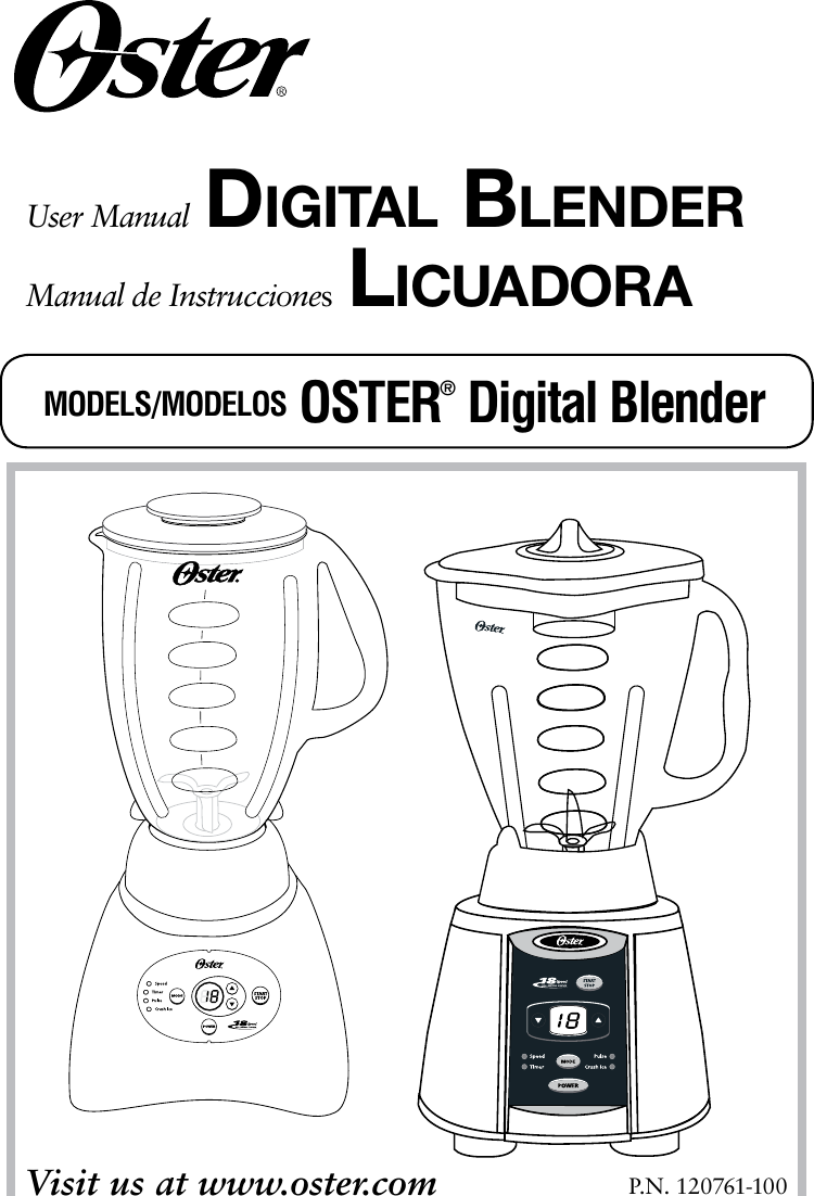 manual de licuadora oster