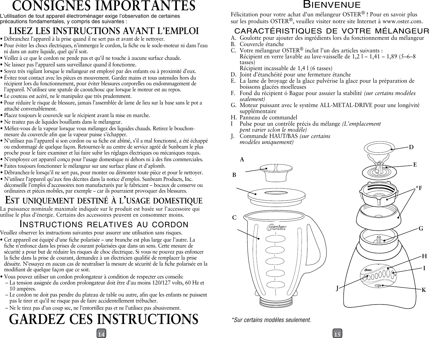 Page 8 of 10 - Oster Oster-Blstfg-C00-000-12-Speed-Blender-Brushed-Nickel-Instruction-Manual-  Oster-blstfg-c00-000-12-speed-blender-brushed-nickel-instruction-manual