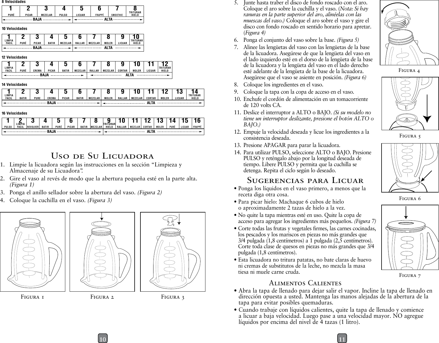 Page 6 of 10 - Oster Oster-Blsttg-Prp-000-14-Speed-Blender-With-Glass-Party-Jar-Instruction-Manual-  Oster-blsttg-prp-000-14-speed-blender-with-glass-party-jar-instruction-manual