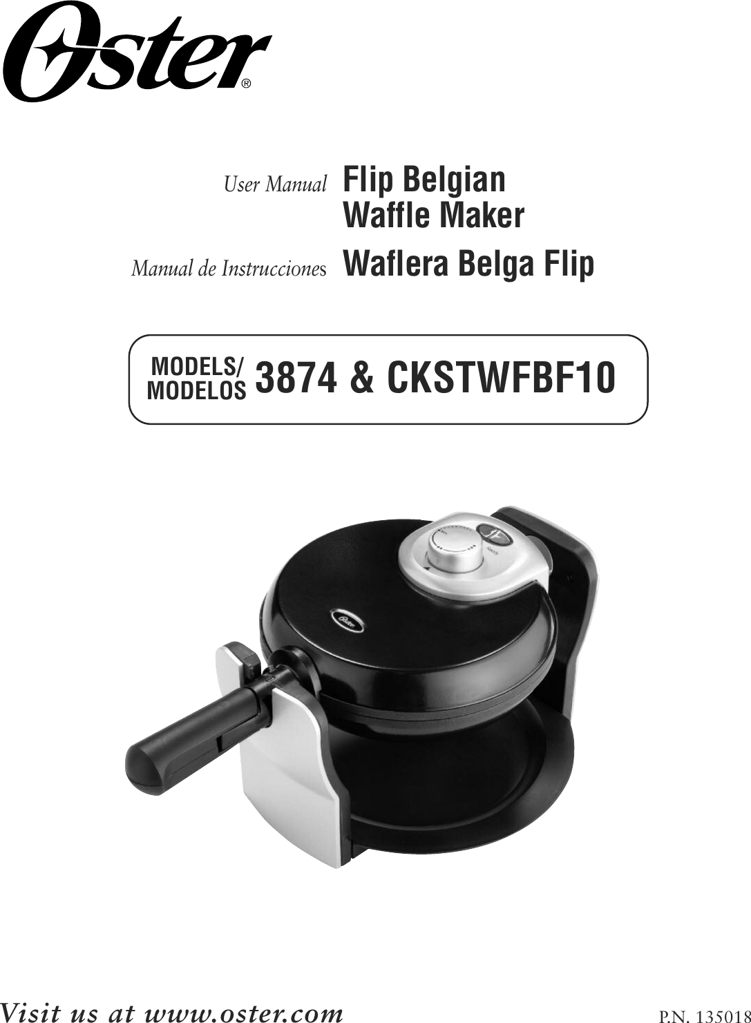 Oster Ckstwfbf10 0Np Flip Belgian Waffle Maker Instruction Manual Deep