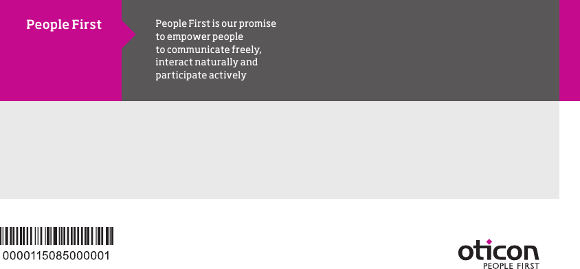 People First is our promiseto empower peopleto communicate freely,interact naturally andparticipate activelyPeople First