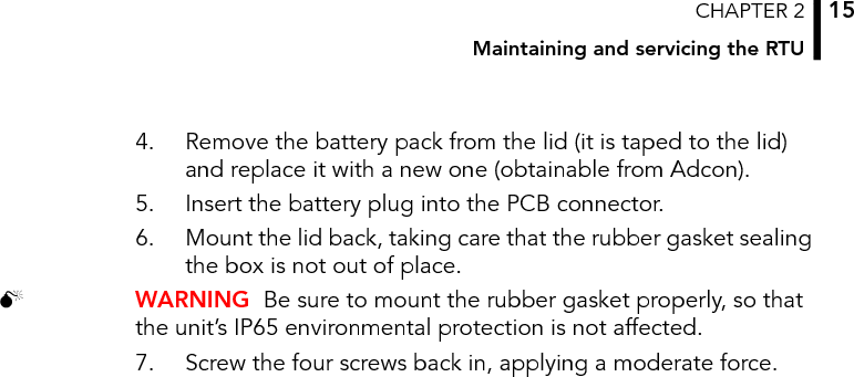 CHAPTER 2Using the RTU16