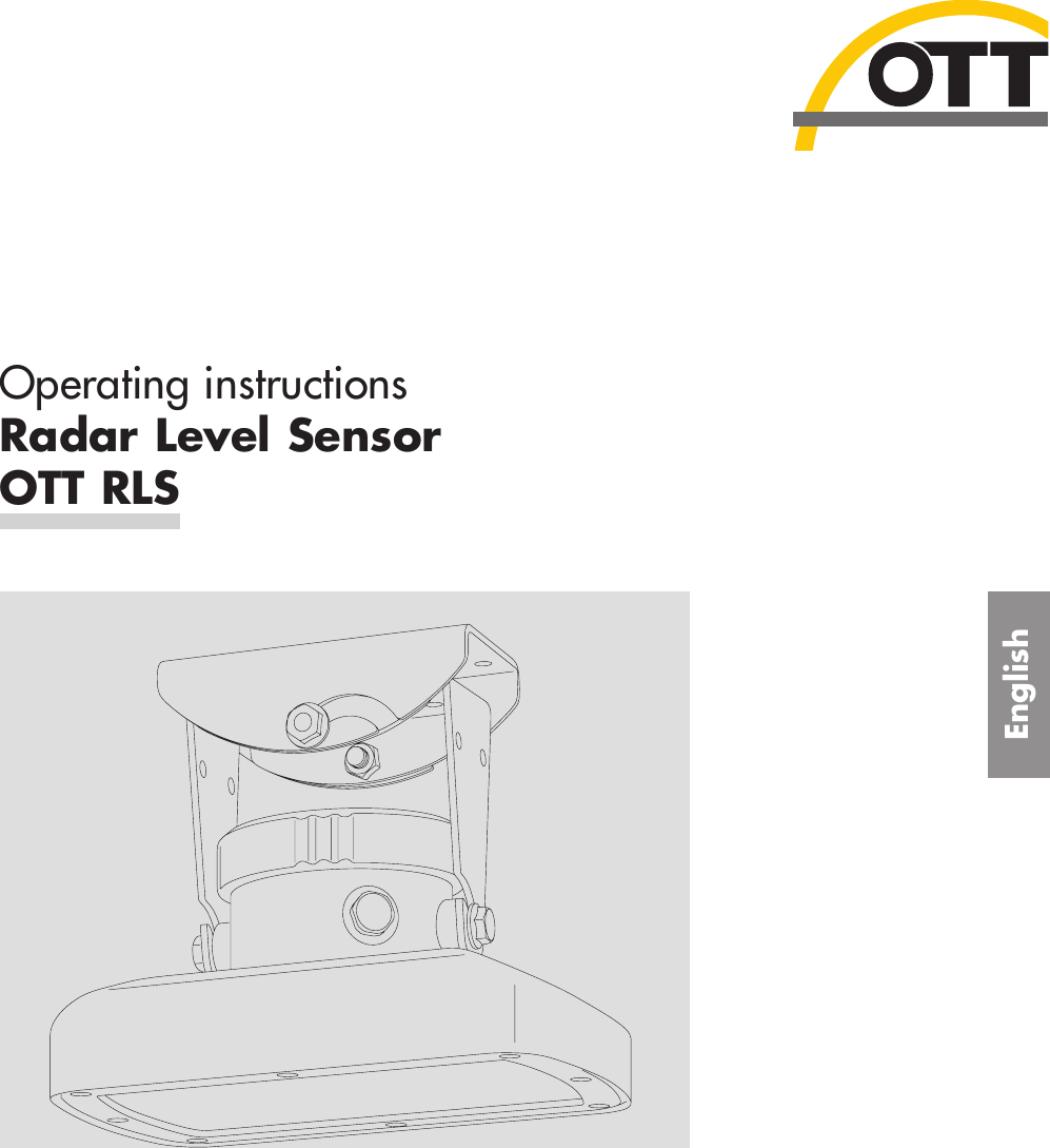 EnglishOperating instructionsRadar Level SensorOTT RLS