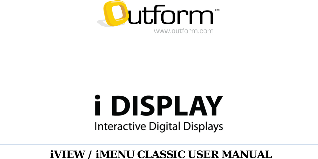              iVIEW / iMENU CLASSIC USER MANUAL        