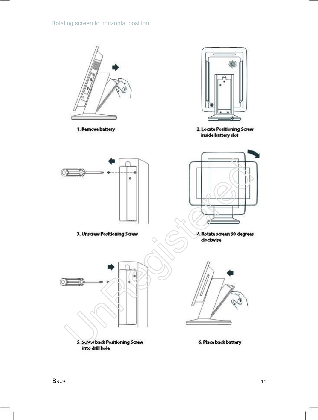 Rotating screen to horizontal position Back 11 UnRegistered