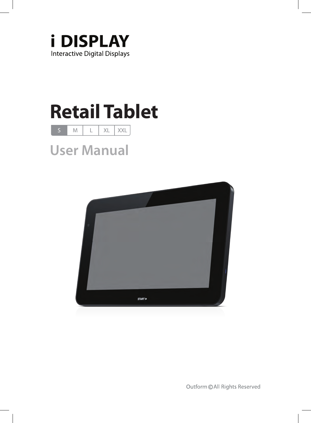 User ManualRetail Tablet