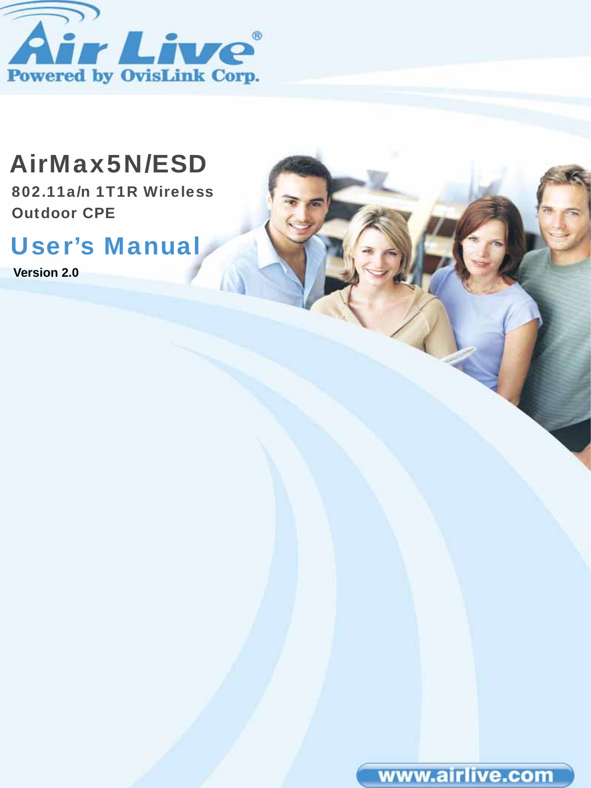 AirMax5N/ESD  802.11a/n 1T1R Wireless Outdoor CPE User’s Manual Version 2.0 