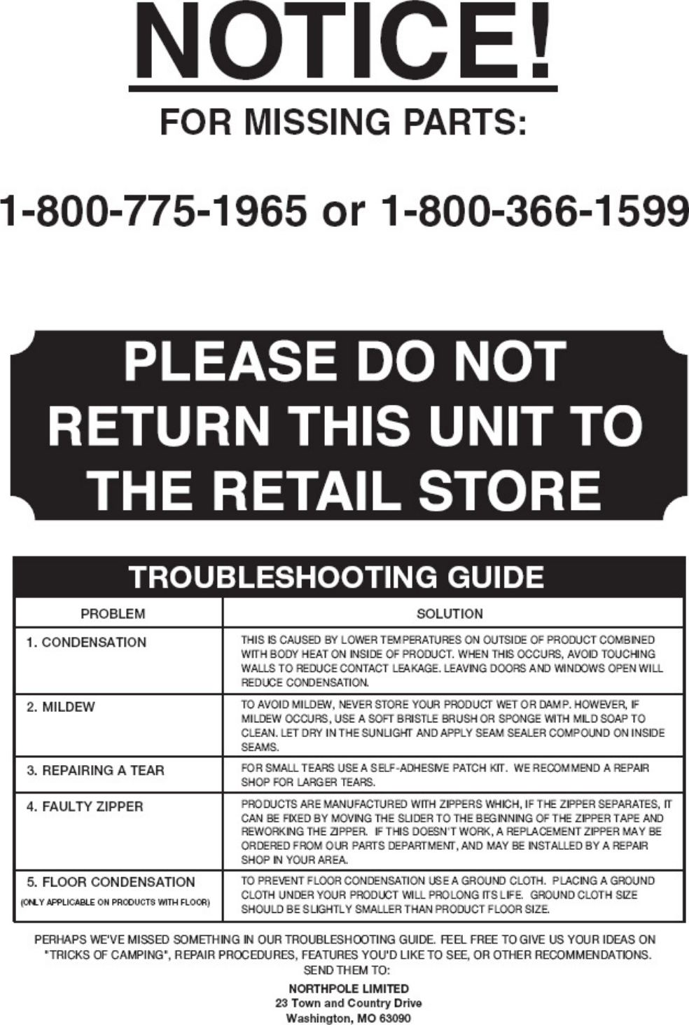 Page 2 of 6 - Ozark-Trail Ozark-Trail-Wmt-1960-Users-Manual-  Ozark-trail-wmt-1960-users-manual