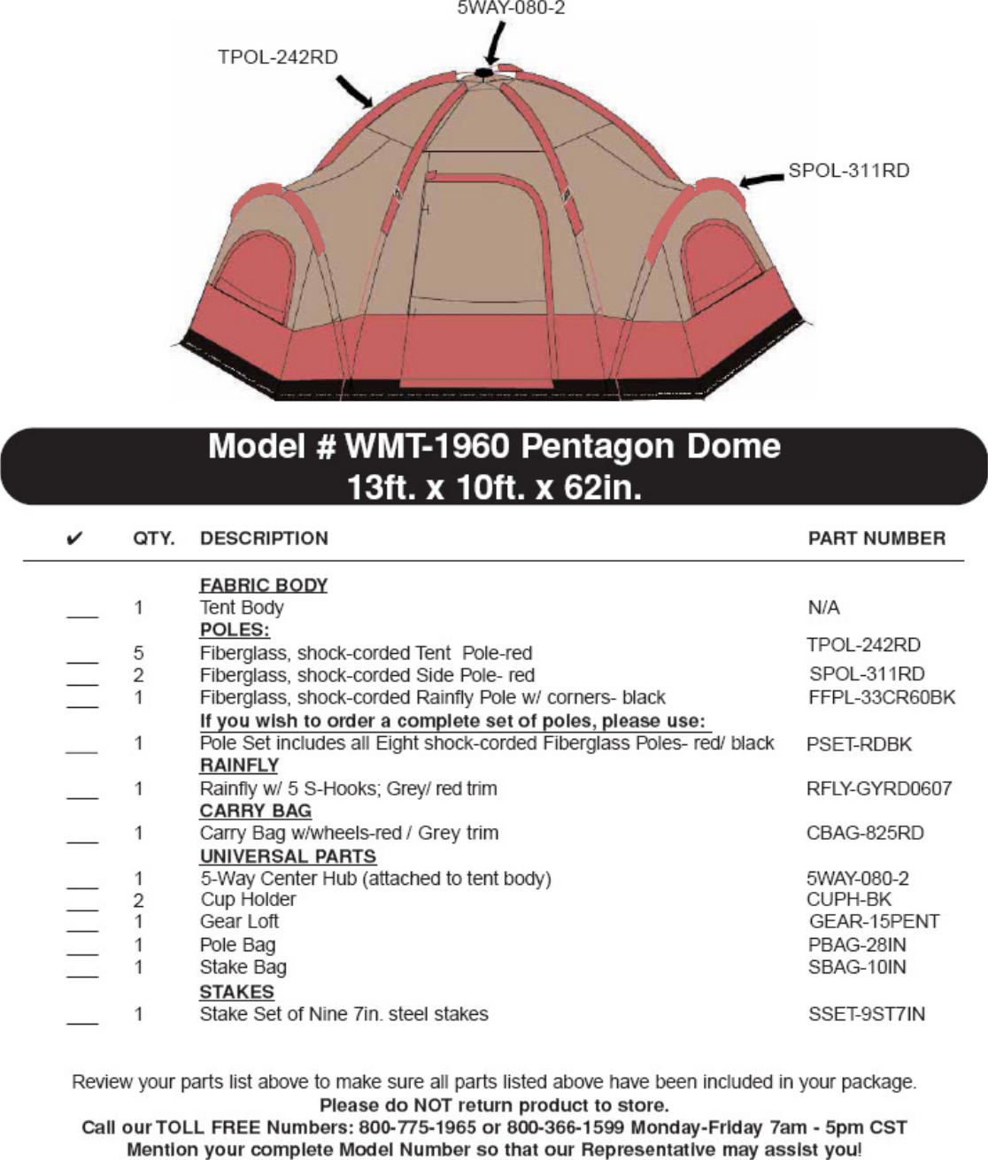 Page 4 of 6 - Ozark-Trail Ozark-Trail-Wmt-1960-Users-Manual-  Ozark-trail-wmt-1960-users-manual