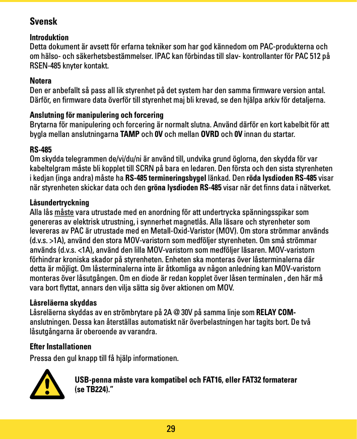 Page 29 of PAC C-IPAC iPAC Controller User Manual manual