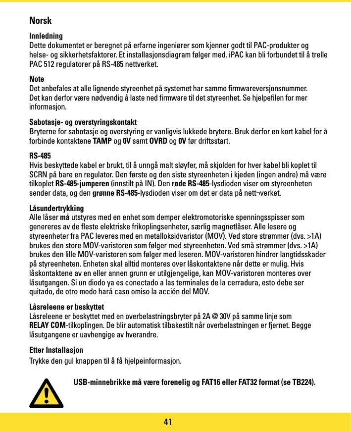 Page 41 of PAC C-IPAC iPAC Controller User Manual manual