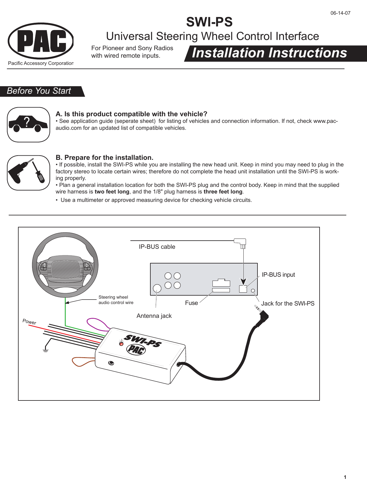 Page 1 of 8 - PAC SWI-PS User Manual  To The 4dc51c7b-6e54-49ff-8dc5-6900005482ba