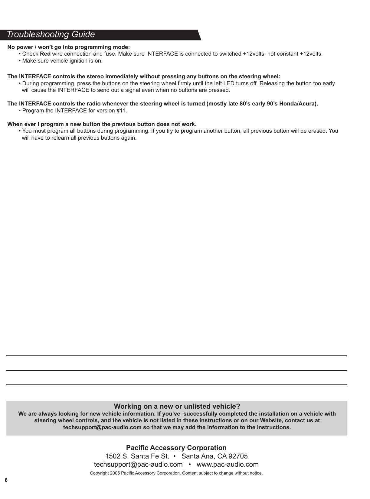 Page 8 of 8 - PAC SWI-PS User Manual  To The 4dc51c7b-6e54-49ff-8dc5-6900005482ba