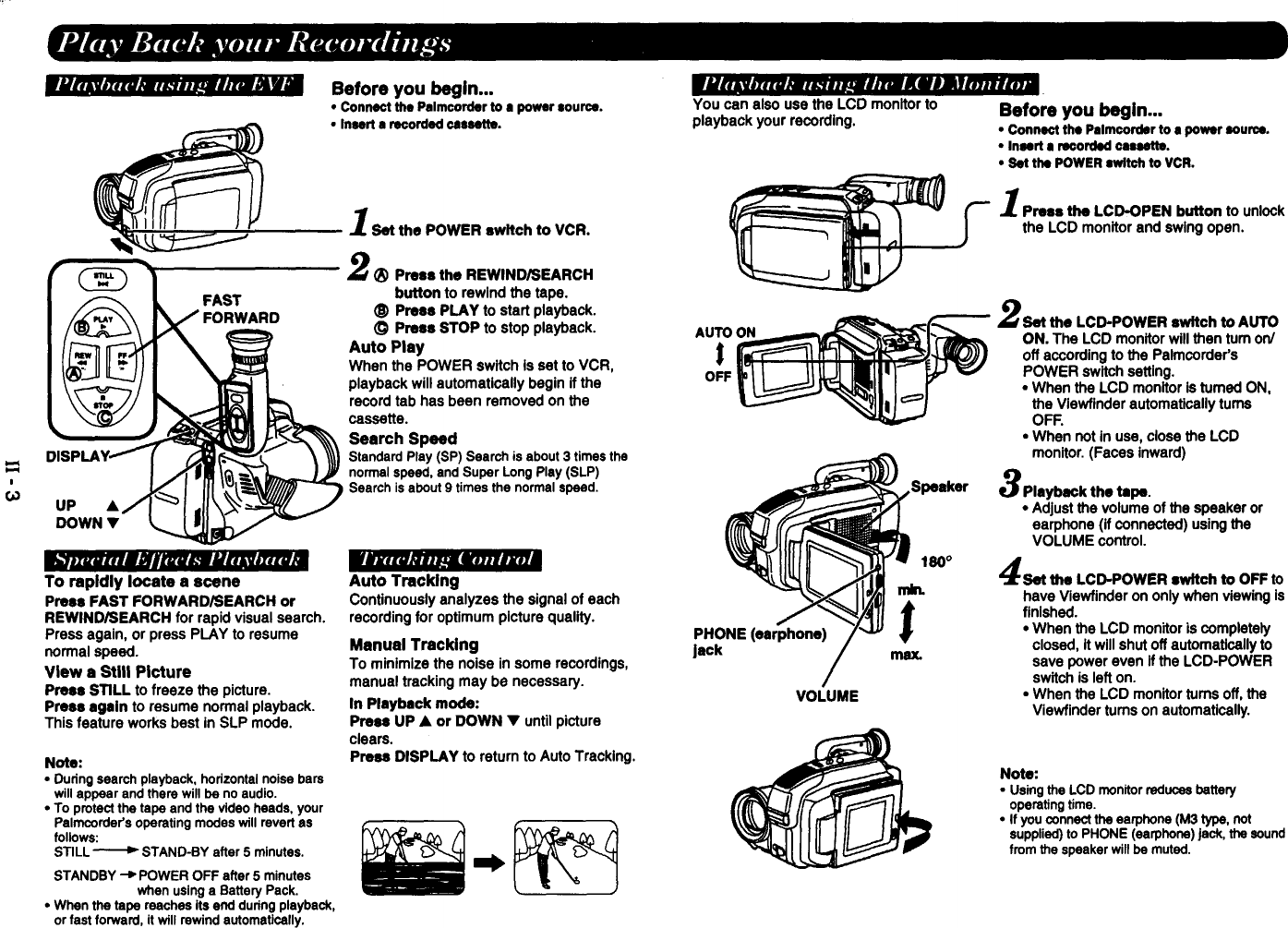 Page 4 of 7 - PANASONIC  Compact VHS C Camcorder Manual 97100282