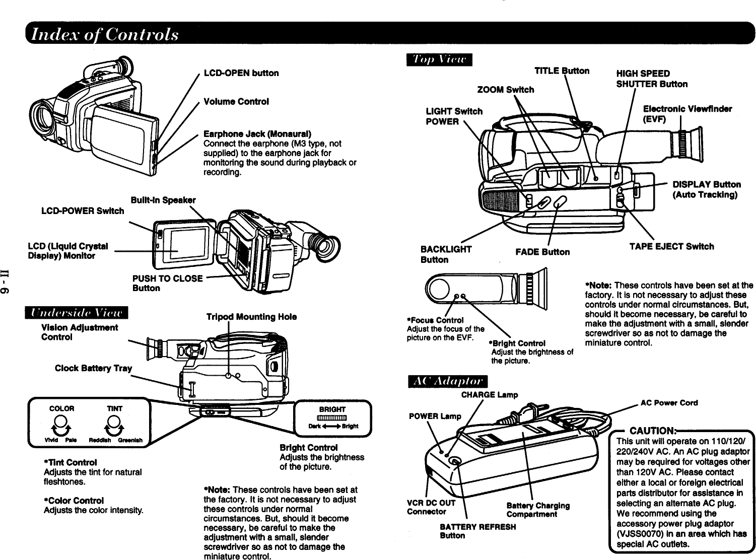 Page 7 of 7 - PANASONIC  Compact VHS C Camcorder Manual 97100282