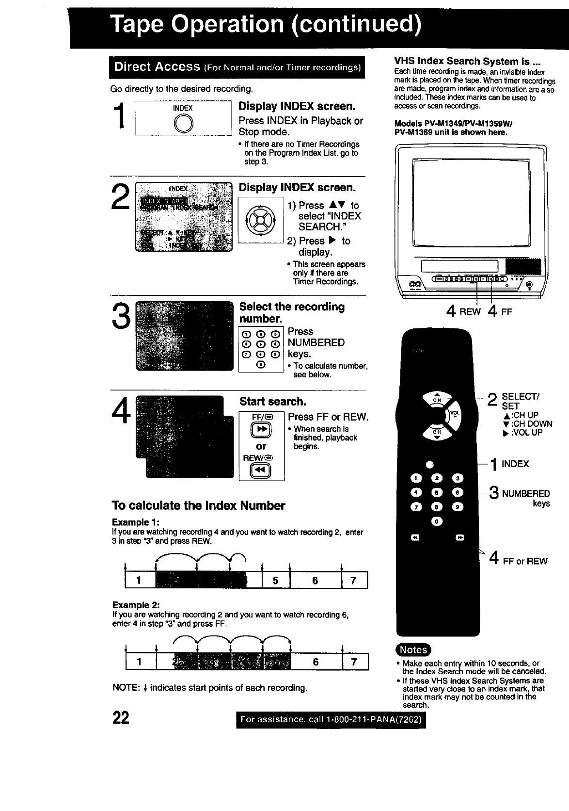 PANASONIC TV/VCR Or DVD Combo Manual 99040046