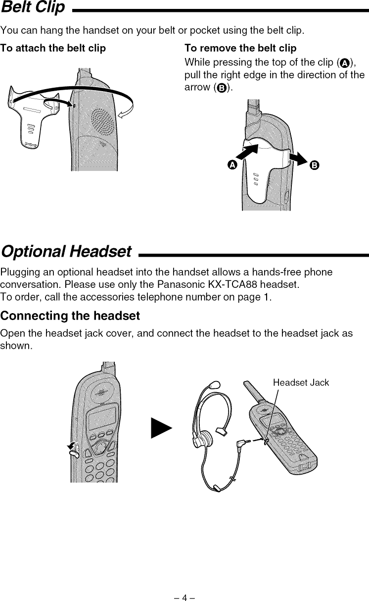 Page 4 of 10 - PANASONIC  Telephones Manual L0902580