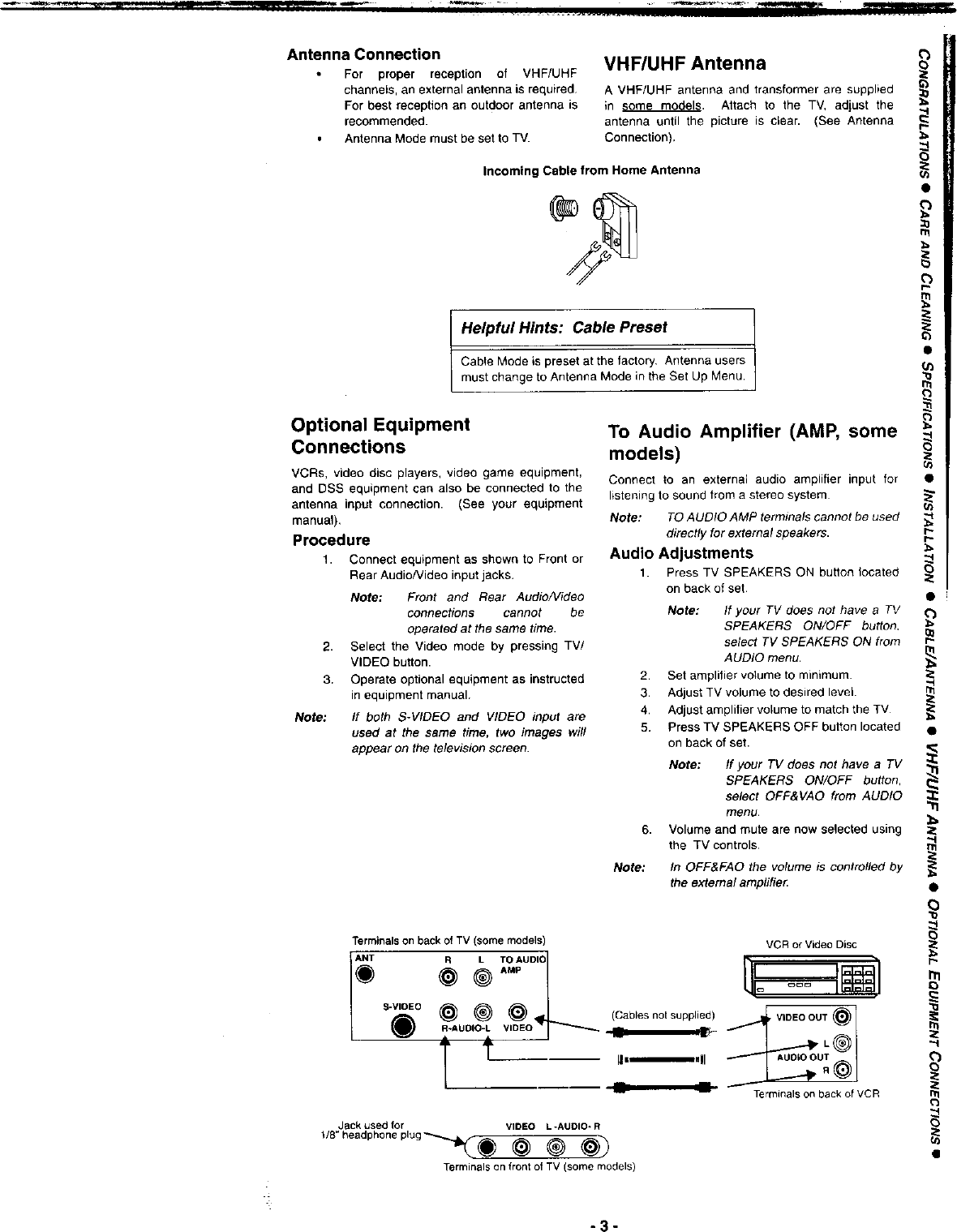 Page 3 of 8 - PANASONIC Direct View Digital 27 To 40 TV Manual L9910428