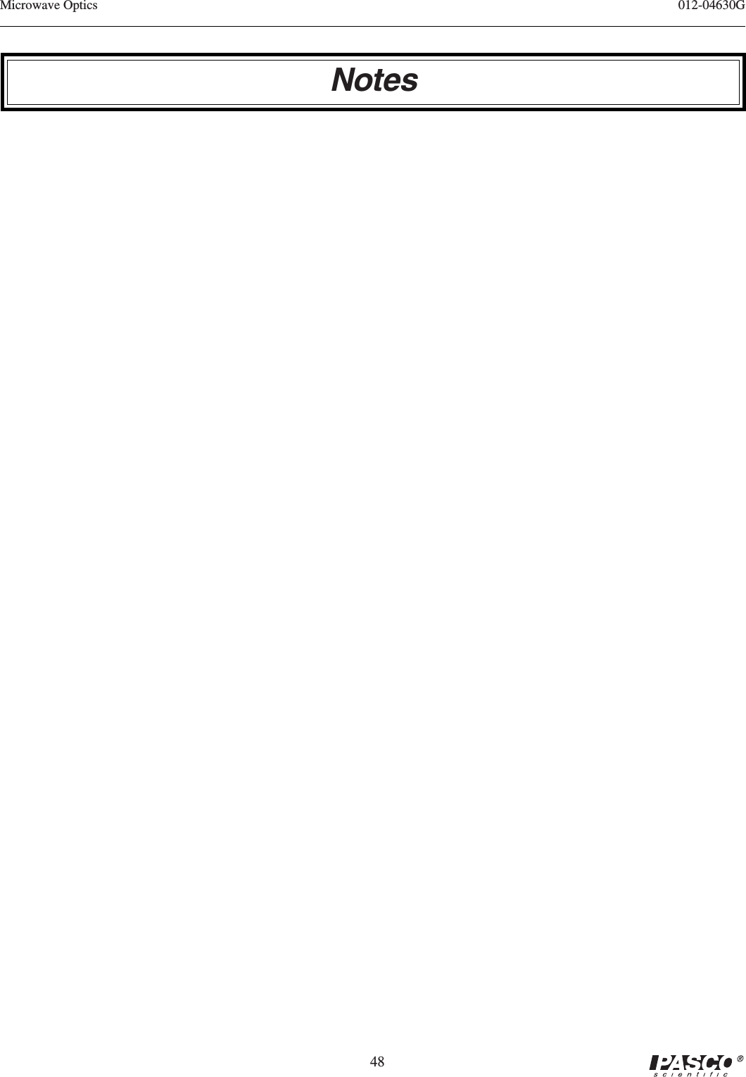 48012-04630GMicrowave OpticsNotes