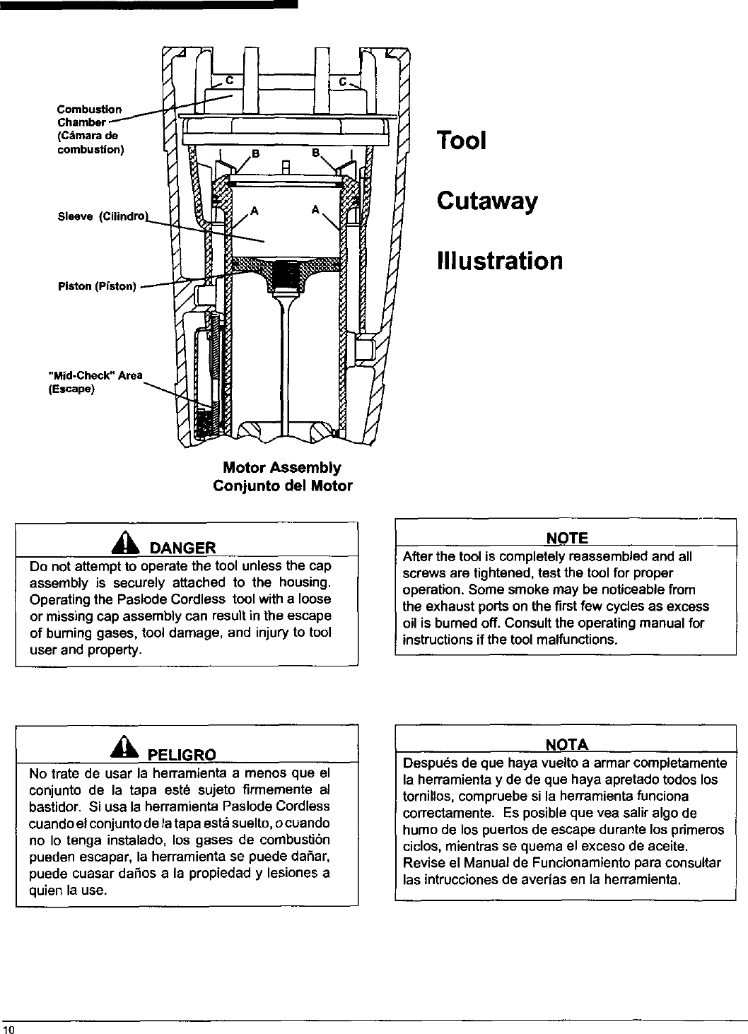 Page 10 of 12 - PASLODE  Nailer Manual L0410030