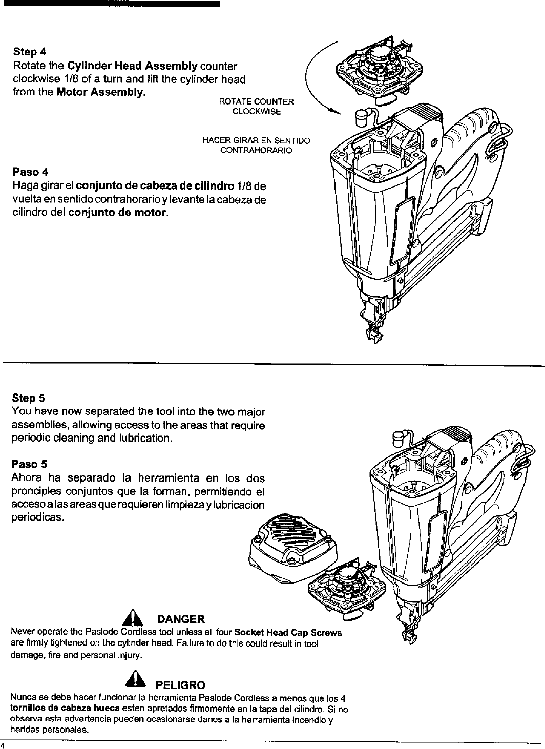 Page 4 of 12 - PASLODE  Nailer Manual L0410030