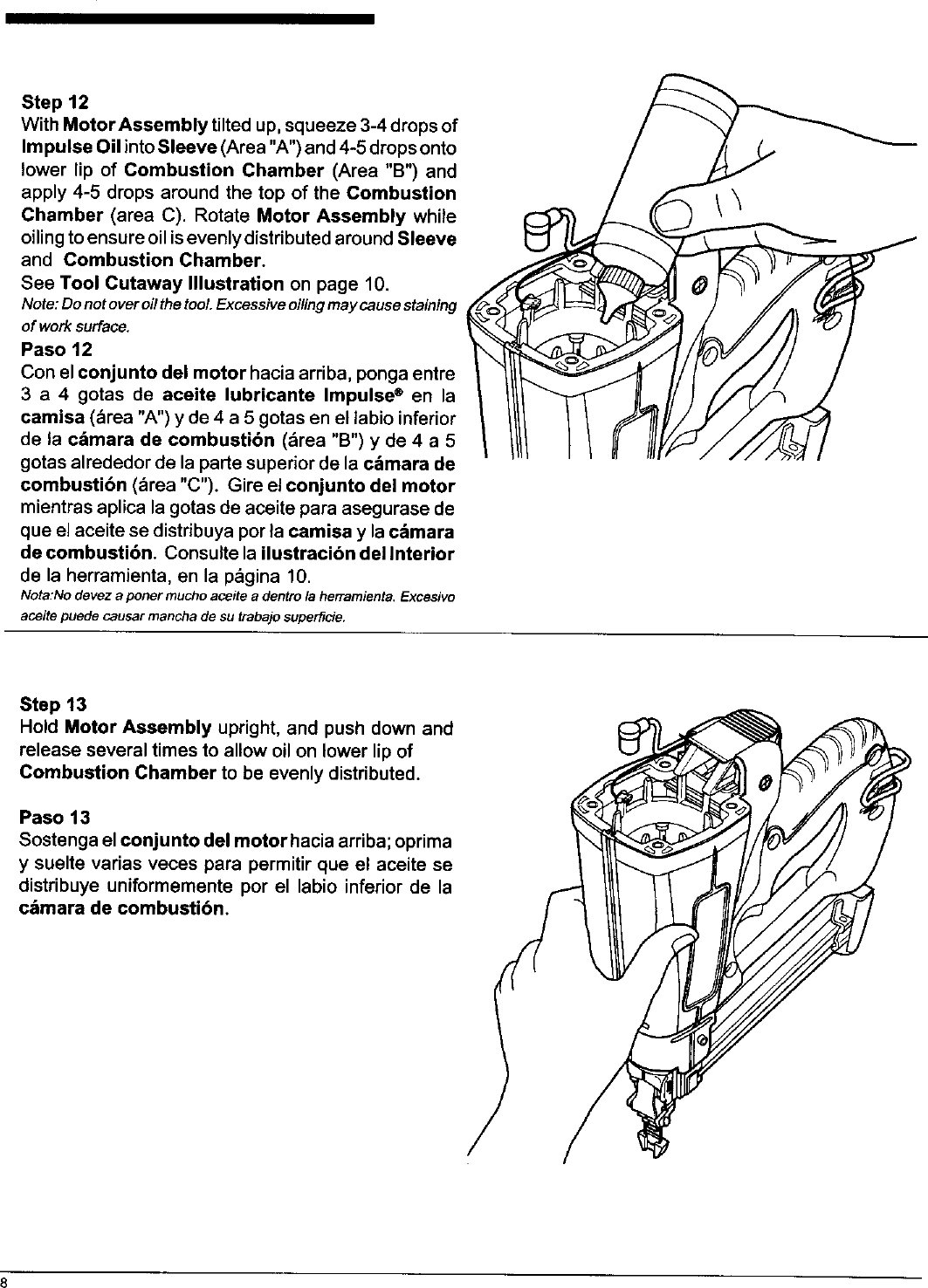 Page 8 of 12 - PASLODE  Nailer Manual L0410030