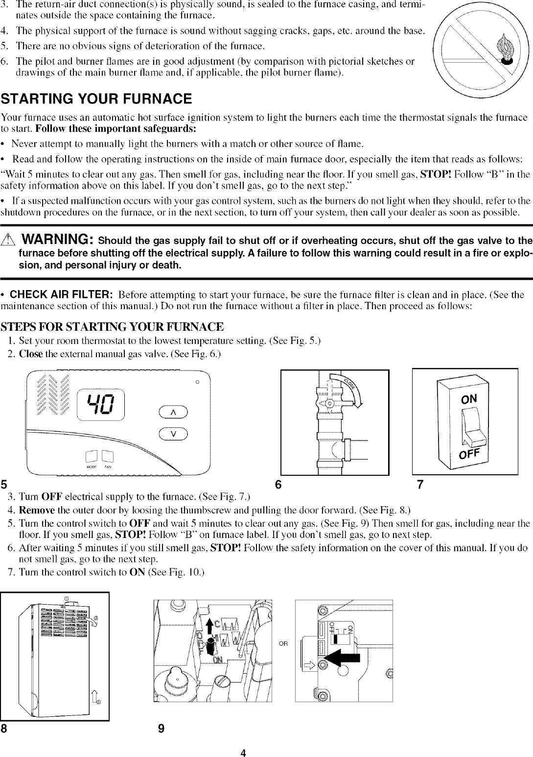 Page 4 of 12 - PAYNE  Furnace/Heater, Gas Manual L0408334