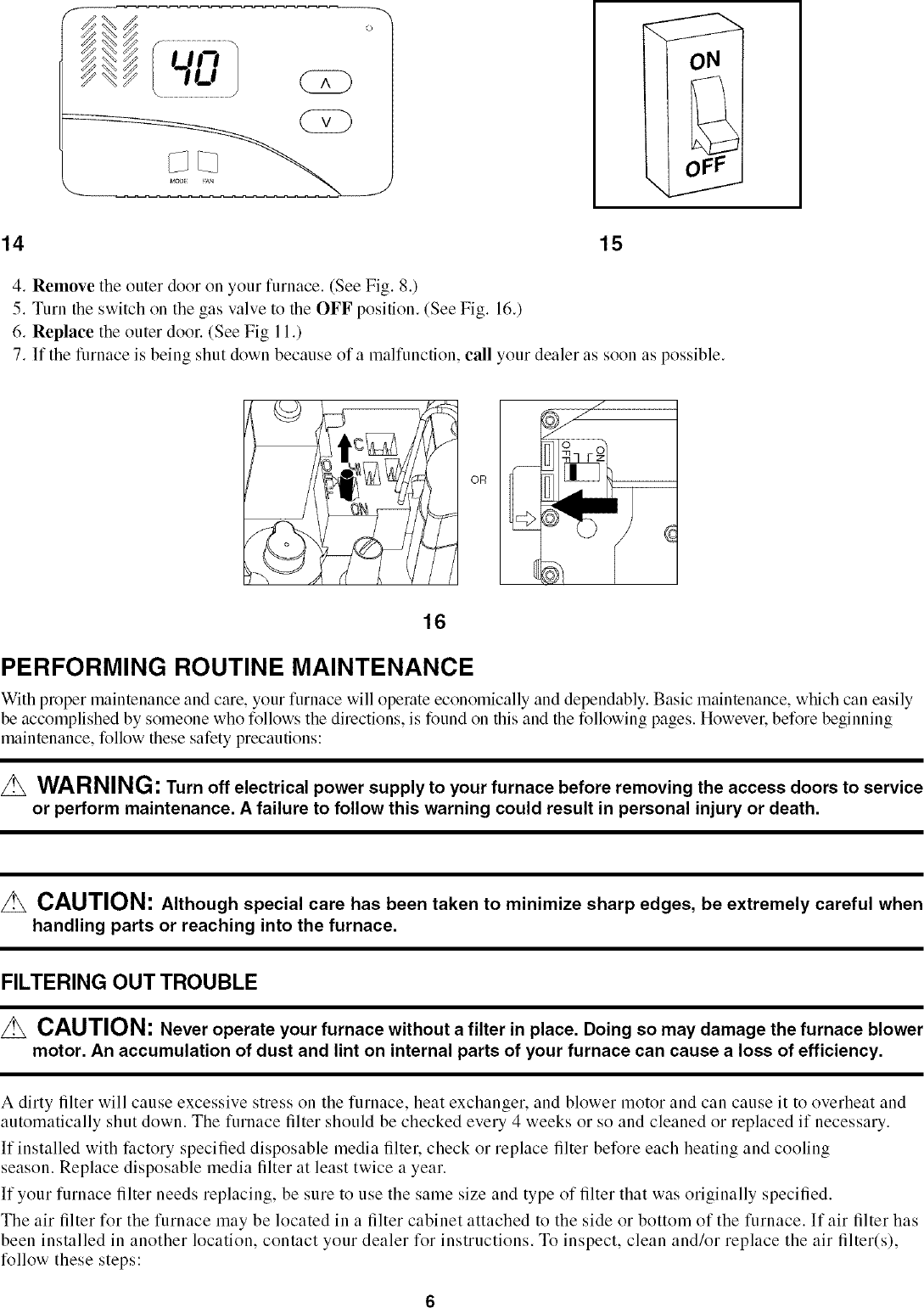 Page 6 of 12 - PAYNE  Furnace/Heater, Gas Manual L0408334