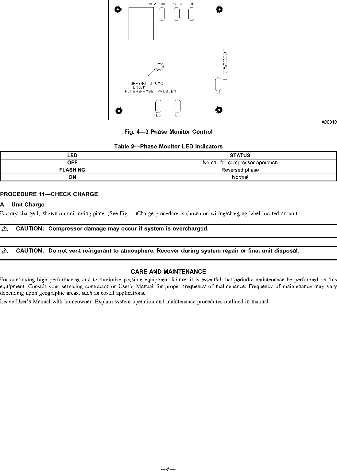 Page 5 of 6 - PAYNE Air Conditioner/heat Pump(outside Unit) Manual