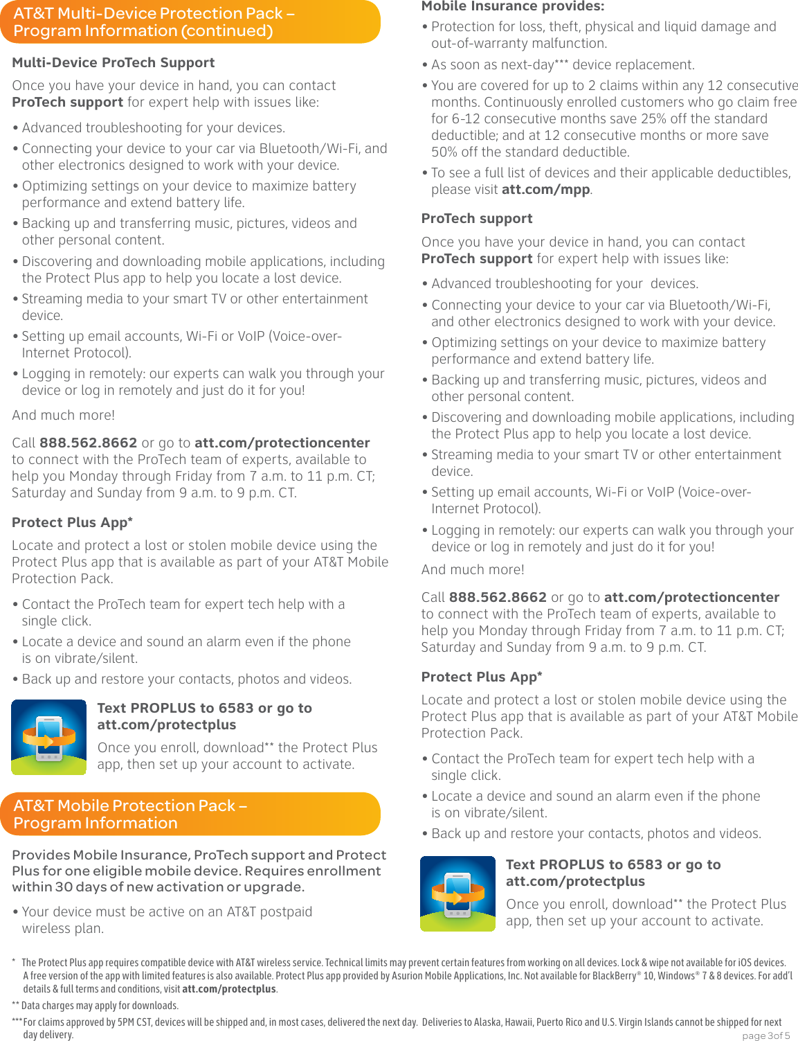Page 3 of 5 - ATT Mobile Protection Pack