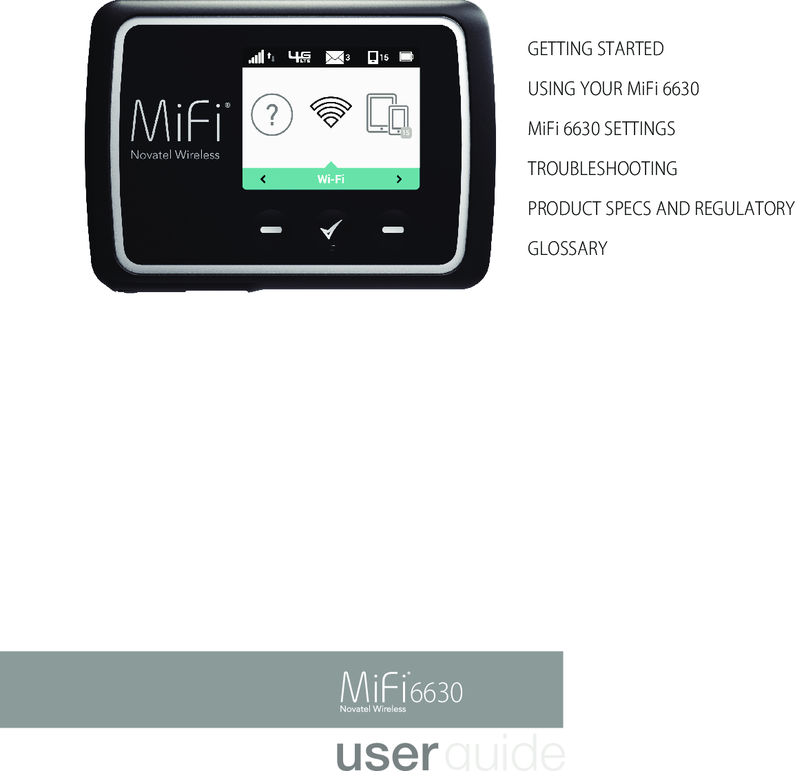 MiFi 6630 User Guide Mobile Bell Canada Novatel Mi Fi