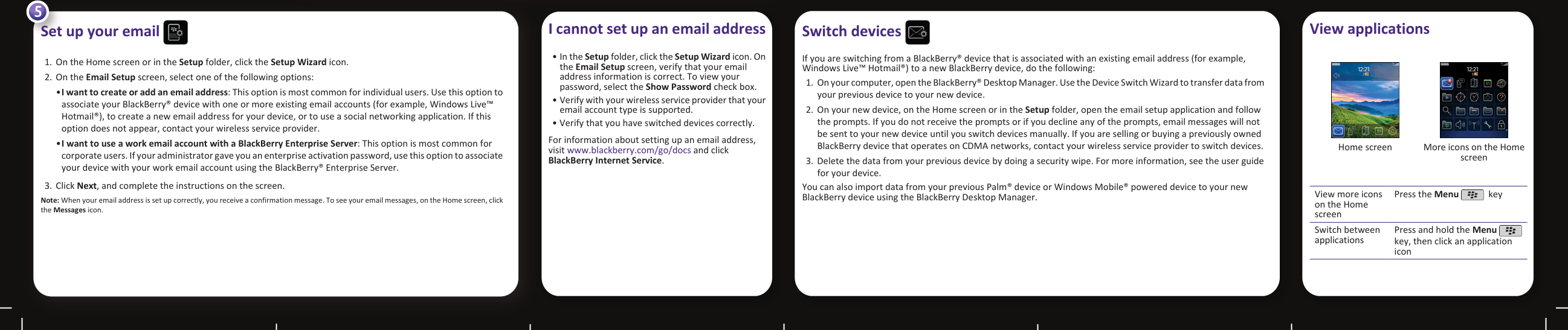 Page 3 of 6 - Getting Started Guide Blackberry-pearl-9100-getting-started-guide