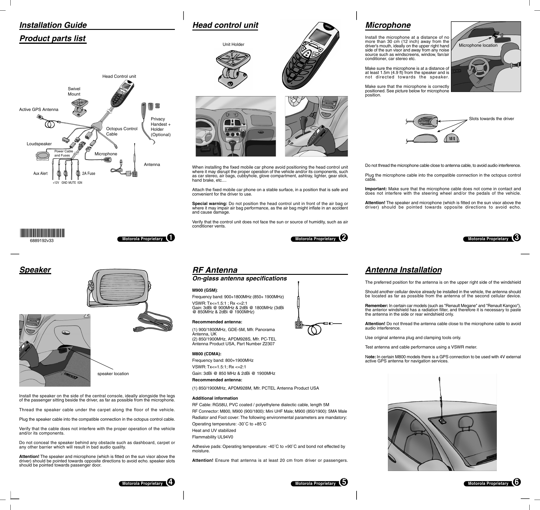 Page 1 of 2 - Installation_Guide_Eng_v33.fh9 Installation Guide Motorola-m900-car-phone-installation-guide