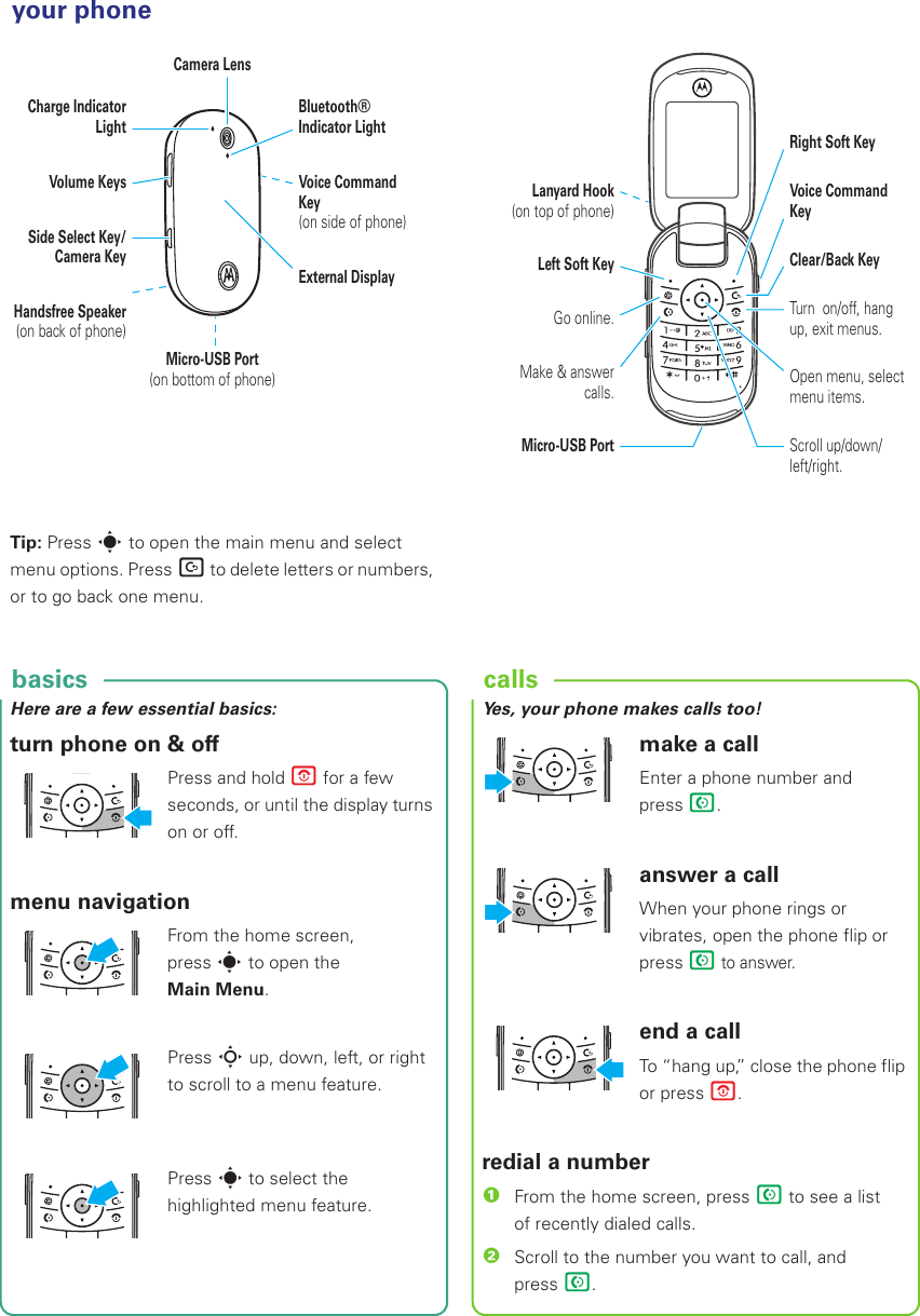 Page 2 of 10 - MOTOROKR U9 Getting Started Guide Quick Start Motorola-motorokr-u9-quick-start-guide