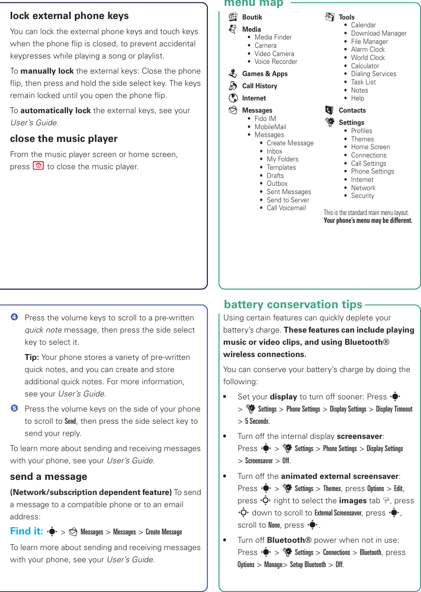 Page 5 of 10 - MOTOROKR U9 Getting Started Guide Quick Start Motorola-motorokr-u9-quick-start-guide