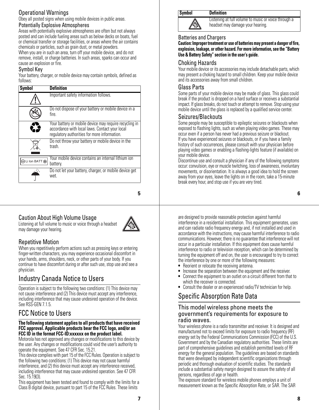 Page 7 of 10 - Getting Started Guide Motorola-w510-getting-started-guide