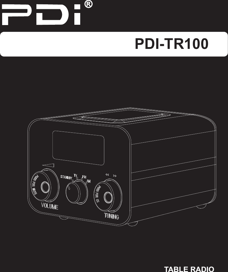 PDI-TR100TABLE RADIO