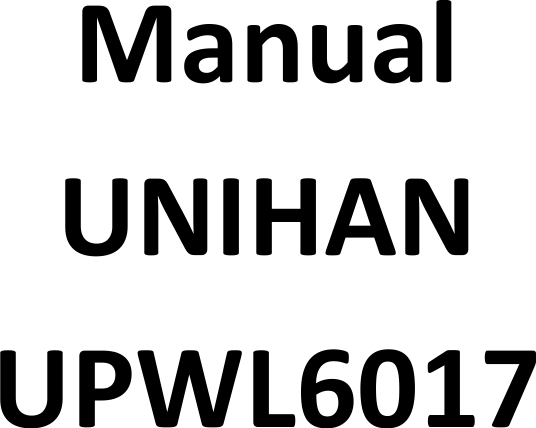   ManualUNIHANUPWL6017  