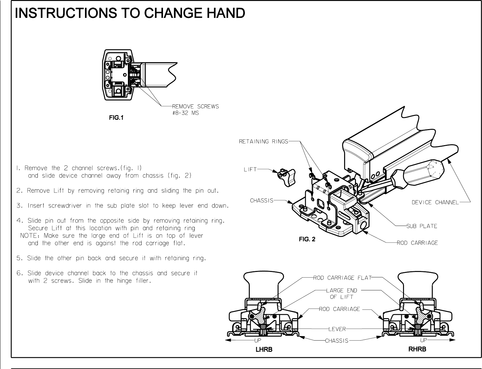 Page 2 of 8 - PHI D00001192.ps 5200 Rim Device Installation Instructions 00857-11-000