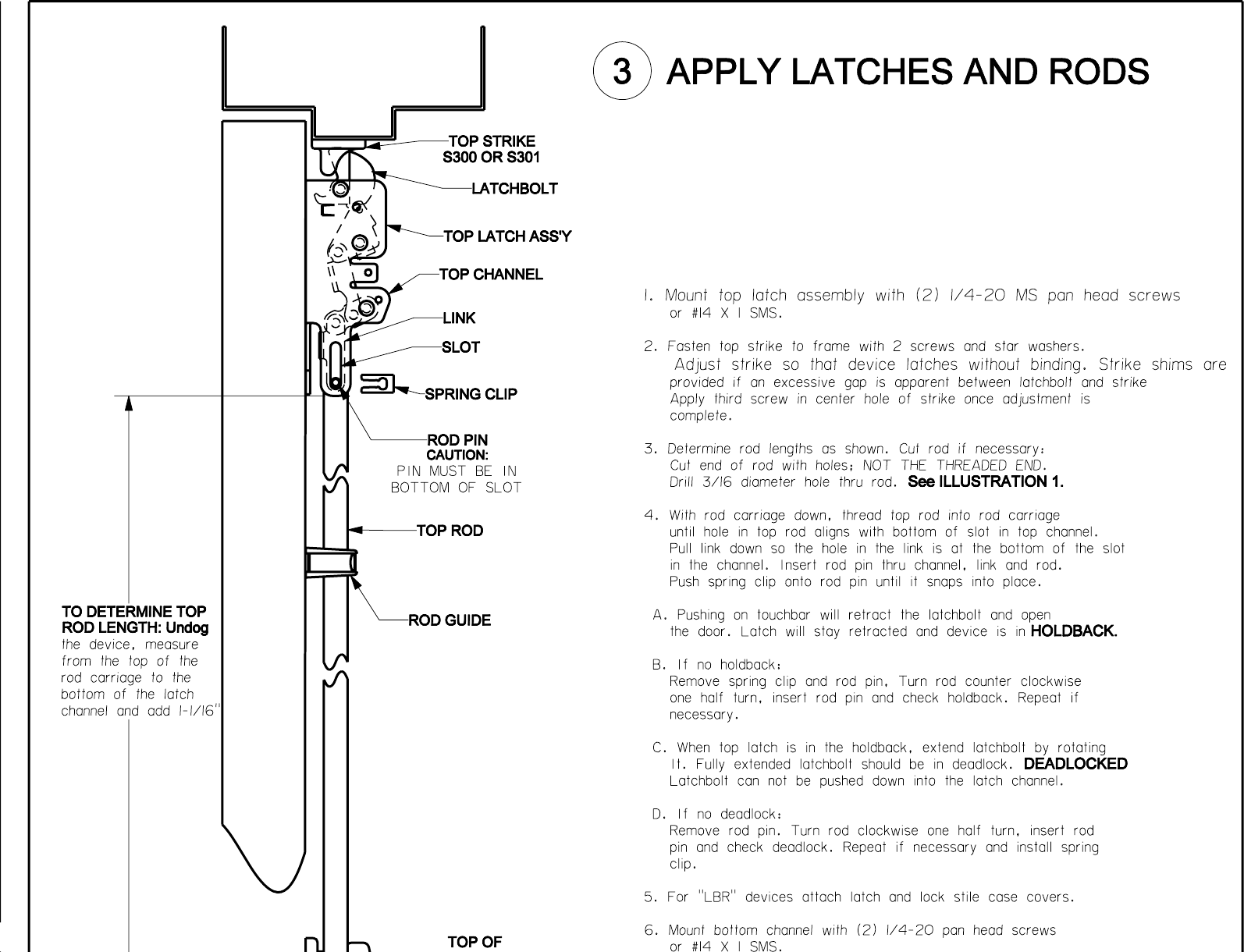 Page 6 of 8 - PHI D00001192.ps 5200 Rim Device Installation Instructions 00857-11-000