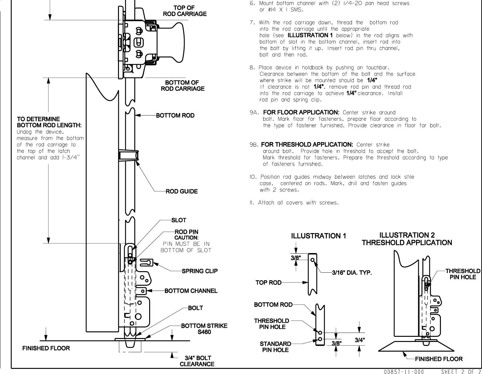 Page 8 of 8 - PHI D00001192.ps 5200 Rim Device Installation Instructions 00857-11-000
