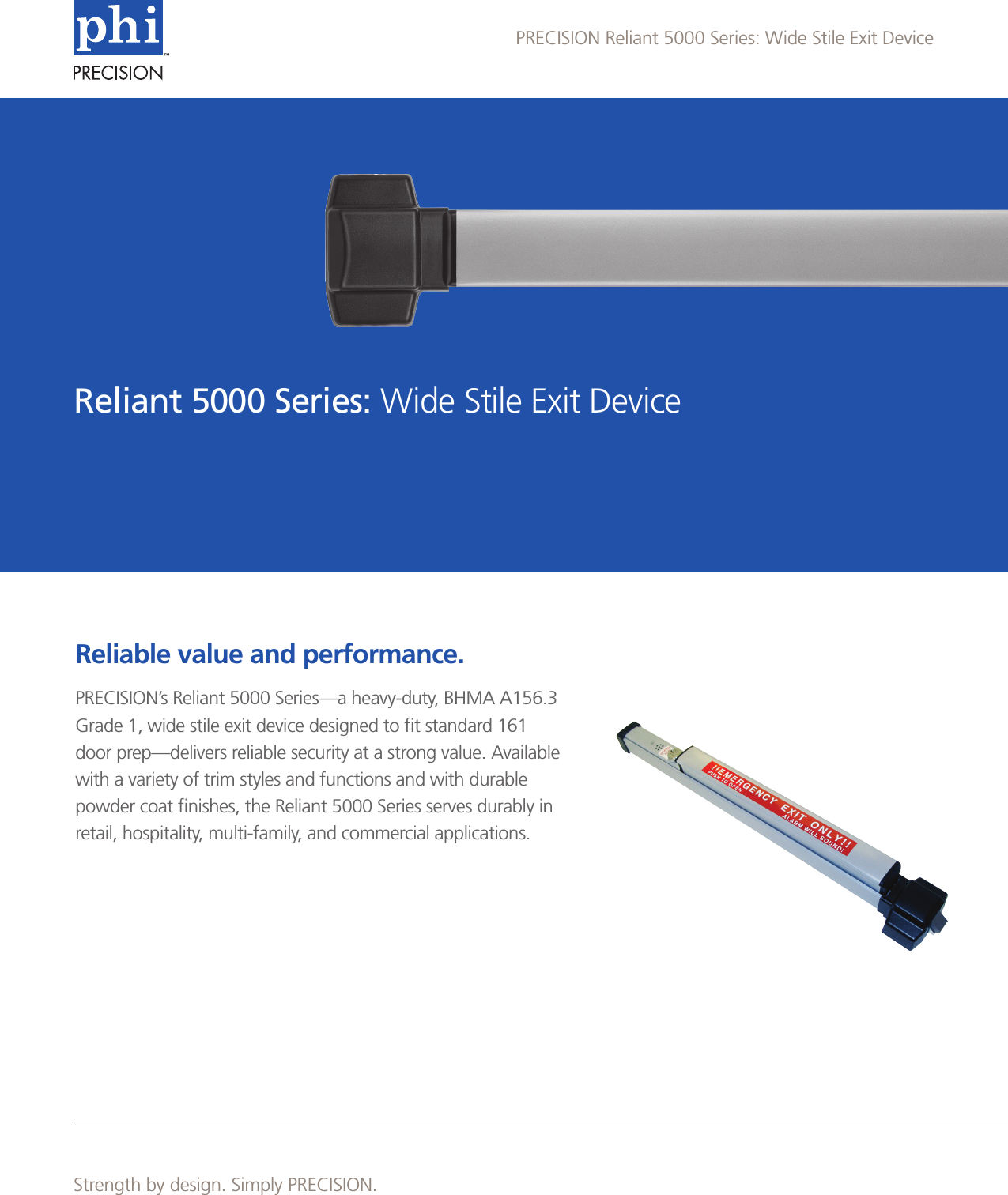 PHI Reliant 5000 Sell Sheet PRECISION