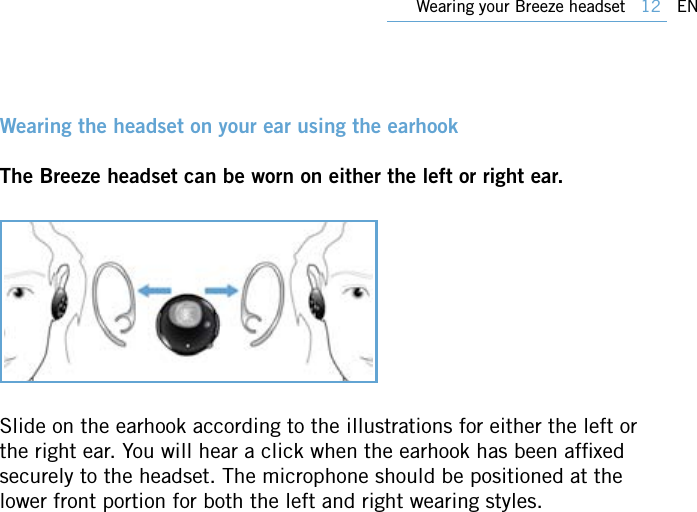 Page 12 of PHILIPS Consumer Electronics SWB9000 Bluetooth Mono Headset User Manual 