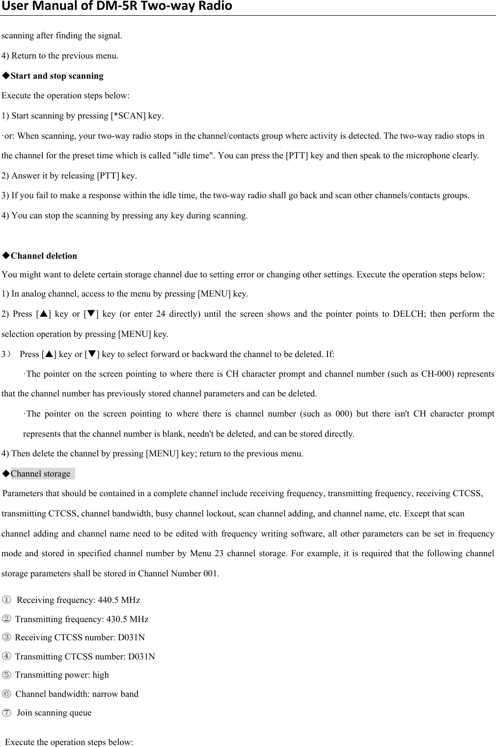 Page 13 of PO FUNG ELECTRONIC DM-5R VHF/UHF Two Way Radio User Manual DM 5R 0806