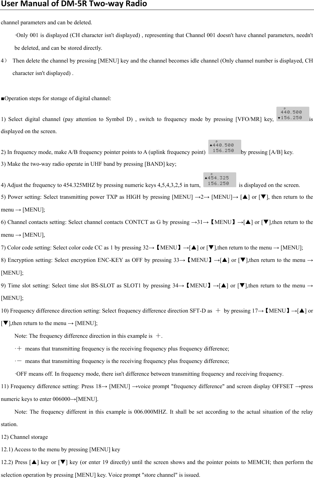 Page 24 of PO FUNG ELECTRONIC DM-5R VHF/UHF Two Way Radio User Manual DM 5R 0806