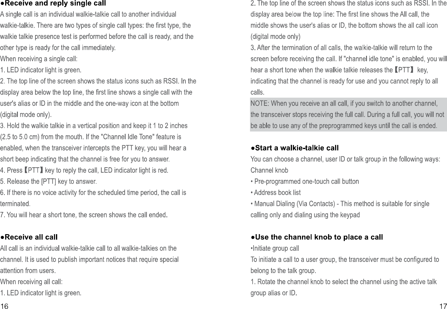 Page 12 of PO FUNG ELECTRONIC DM1701 DMR Digital Radio User Manual 