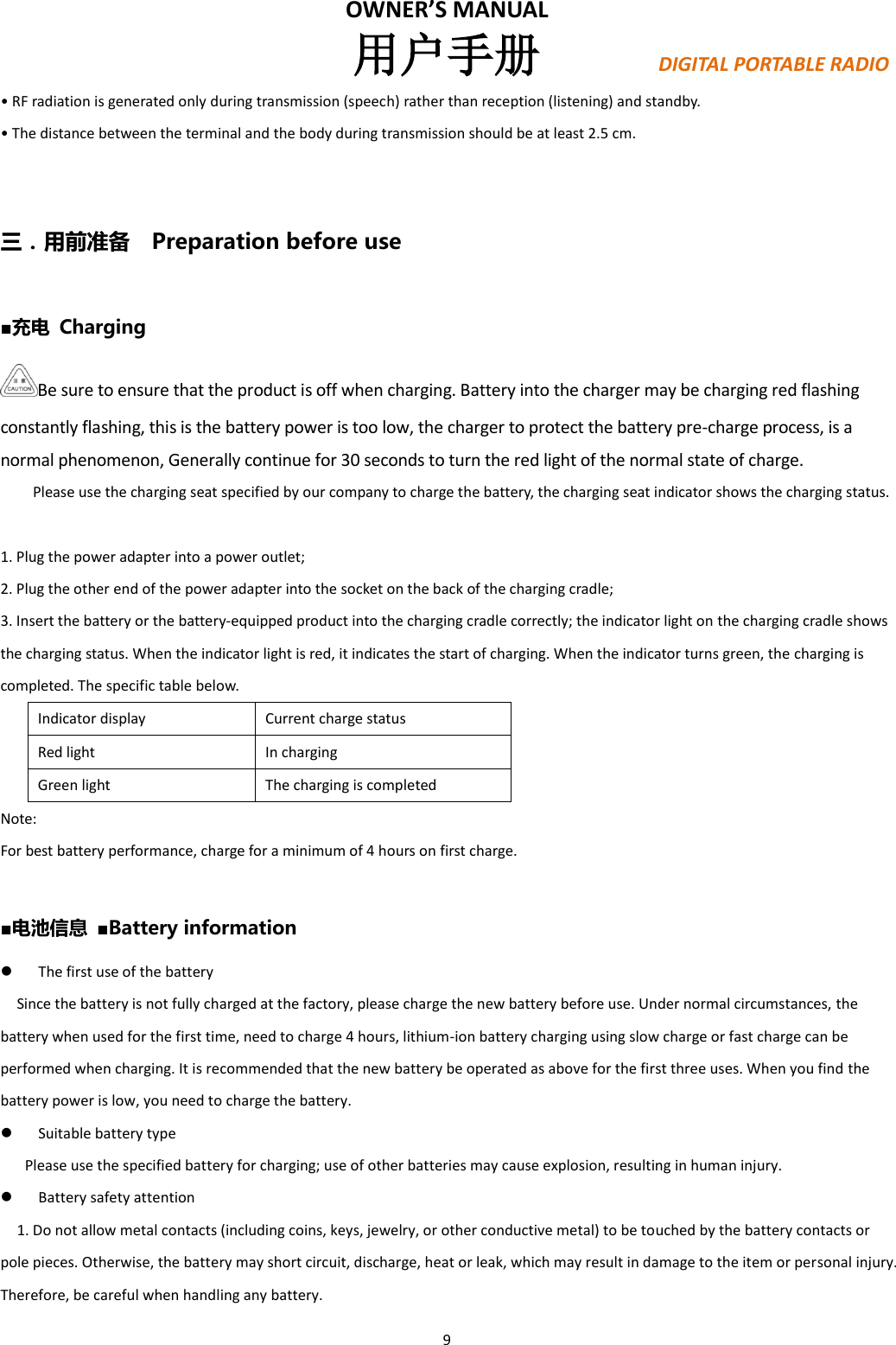 Page 9 of PO FUNG ELECTRONIC DM1702 DMR Digital Radio User Manual PX780                        