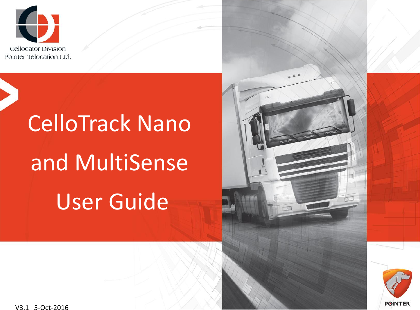  CelloTrack Nano and MultiSense  User Guide V3.1   5-Oct-2016 